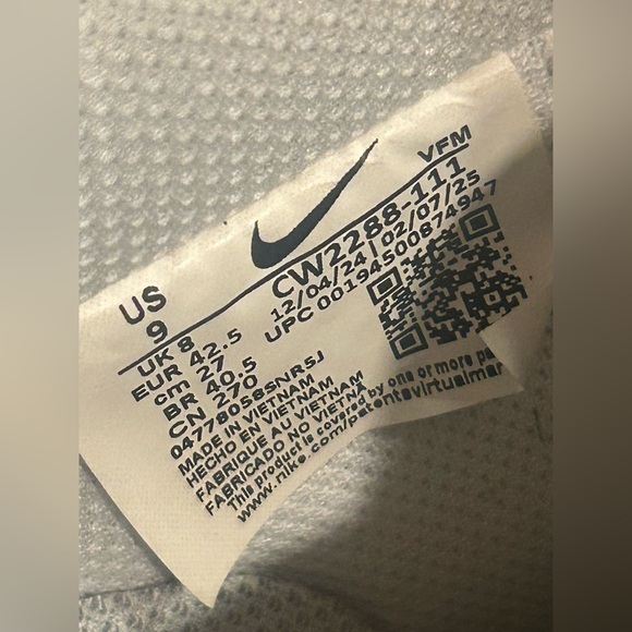 Nike Air Force 1 Low '07 Triple White CW2288-111 Men's Size 9 - Picture 13 of 13